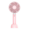 Mini ventilador silencioso de mano portátil de escritorio, color: X1 rosa