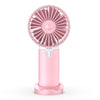 Mini ventilador silencioso de mano portátil de escritorio, color: X2 rosa