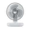 D77 Desktop Automatic Shaking hHead Fan Mute Ventilador USB portátil para el dormitorio de la oficina en casa (Marfil)