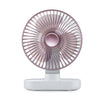 D77 Desktop Automatic Shaking hHead Fan Mute Ventilador USB para dormitorio de oficina en casa portátil (rosa rosa)