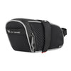 WEST BIKING Bolsa trasera impermeable para bicicleta Bolsa de sillín para equipo de bicicleta de montaña Bolsa pequeña (negro gris)