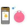 2 PCS HYC-05 Dispositivo anti-perdida Bluetooth redondo Tecla de teléfono móvil Alarma de búsqueda de objetos bidireccional (rosa)