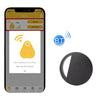 HYC-S9 2 PCS Redondo Buscador de objetos Bluetooth Localizador de seguimiento de teléfono móvil Alarma bidireccional antipérdida (Negro)