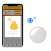 HYC-S9 2 PCS Redondo Buscador de objetos Bluetooth Localizador de seguimiento de teléfono móvil Alarma bidireccional antipérdida (Blanco)