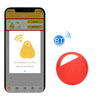 HYC-S9 2 PCS Redondo Buscador de objetos Bluetooth Localizador de seguimiento de teléfono móvil Alarma bidireccional antipérdida (Rojo)