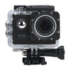 Cámara de acción impermeable wifi Ciclismo 4K Cámara Ultra Diving 60pfs Camina de casco Cam Cam Subwater Sports 1080p Camera (negro)
