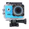 WIFI Cámara de acción a prueba de agua Ciclismo Cámara 4K Ultra Diving 60PFS kamera Casco Bicicleta Cam submarino Deportes 1080P Cámara (Azul)