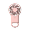 Handheld Pocket Mini Small Fan Portable Charging Outdoor USB Fan With 7 Color Light(Pink)
