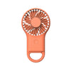 Handheld Pocket Mini Small Fan Portable Charging Outdoor USB Fan With 7 Color Light(Orange)