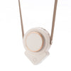 H3 Mini Lazy USB Colgante de cuello de colgante Estudiante al aire libre sin hojas triángulo Fan (blanco)