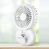 D11 Relleno clip de luz Colgante de cuello de colgante de mano plegable mini USB Desktop Fan (blanco)