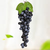 2 racimos 85 uvas negras simulación de frutas simulación de frutas PVC con brote de uva crema