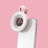 Teléfono Macro Macro Lente Belleza Maquillaje Selfie Light (Rosa)
