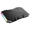 NUOXI Q8 NotiNook Radiador LCD Pantalla LCD Controlable RBG Luminescence Computer Cooling Base (Negro)