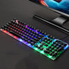Limeide GTX300 104 llaves retro llave redonda CAP USB Teclado de ratón con cable, cable: 1.4m, Color: punk único teclado negro
