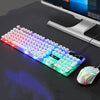 Limeide GTX300 104 llaves retro llave redonda CAP USB Teclado del mouse con cable, Longitud del cable: 1.4m, Color: punk Set White