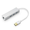 YH-U1009 3 x USB 3.0 + RJ45 a USB 3.0 Hub externo sin unidad para computadoras portátiles, entrega aleatorio de color