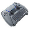 Teclado inalámbrico con Bluetooth JYS-P5121 que puede chatear por voz. Teclado externo adecuado para PS5. Nota: sin asa (gris).
