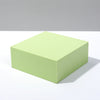 8 PCS CUBO GEOMÉTICO PHOTO BUTTS AGRADORES DE ARNAMENTOS DISEÑADORES PLATURADA DE LA FÓXICA, COLOR: PEQUEÑO GREEN RECTANGULAR