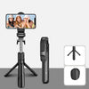 Bluetooth Black XT02 Rotativo de 360 grados Multifunción Multifunciable Móvil Selfie Stick para disparar TV en vivo Trípode Drama