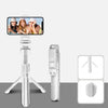Bluetooth Blanco XT02 Rotativo de 360 grados Multifunción Multifunciable Selfie Stick para disparar TV en vivo Trípode Drama