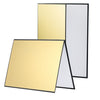 Tablero de difusión plegable de la luz plegable de la placa reflectante 3-IN-1 A3 (blanco + negro + oro)