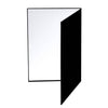2 PCS Tablero reflectante 3 en 1 Blanco + Negro + Plata A4 Cartulina Difusor plegable Tablero Difusor