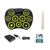 Silicona plegable portátil tirado a mano DTX juego Tablero de huelga (G801 amarillo)