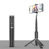 Bluetooth Selfie Stick con trípode multifunción Teléfono Móvil Teléfono Móvil Luz de soporte en vivo (Negro)