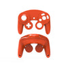 2 PCS Juego Single Point Mango Shell Reemplazo SHELL HANDLE PIEZAS DE REPARACIÓN PARA NINTENDO NGC (Naranja)