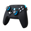CX-X1 2.4GHz + Mango de controlador de juego inalámbrico Bluetooth 4.0 para Android / iOS / PC / PS3 Sola manija (azul)
