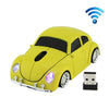 CM0010B 1200 DPI 3-Keys Forma de coche Ratón inalámbrico (amarillo)