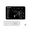 2 PCS Transferencia de calor antideslizante Office de un lado, juego de ratón de los ratones 4mm (SPS-1911)