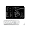2 PCS Transferencia de calor antideslizante Office de un solo lado Gaming Mouse Pad 4mm (SPS-SIGP220)