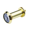 2 PCS Puerta de seguridad Cat Eye HD Lente de vidrio 200 grados Ojo de puerta anti-Tiny Tiny Tiny, Especificación: Dorado brillante de 16 mm