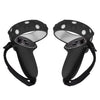 2 sets GS092 Handle Controller Cubierta protectora de silicona Anti-caída y anti-perdida cubierta todo incluido para Oculus Quest 2 (Negro)