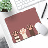 6 PCS Adornos de ratón antideslizante Ratón de goma grueso, Tamaño: 21 x 26cm (cuatro garras de gato)