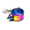 2 PCS Herramienta de protección personal del anillo de autodefensa de acero inoxidable de acero inoxidable (anillo de colores)