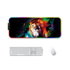 400x900x3mm F-01 Caucho Transferencia térmica RGB Luminoso Luminoso Luminoso Almohadilla de ratón (león colorido)