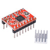 2 PCS HW-134A A4988 Tablero rojo Módulo de motor Piedra Módulo de motor Fregadero para impresora 3D