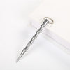 Outdoor Anti-Wolf Supplies Equipment Pen Stick Con Anillo Llavero (Plata)