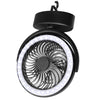 YQ-8004 USB Cargando al aire libre Aire Wild Camp Fan Multifunción Camping Tienda de campaña LED Ventilador (negro)