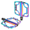 1 par Oeste Biking YP0802081 Mountain Road Bike Pedales de colores (coloridos)