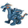 Dinosaurio eléctrico Dinosaurio Simulación de juguete Animal Toy Multifuncional Juguete, Estilo: Azul Rocío