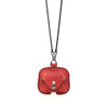 Contactos Familia CF1122A Airpods Pro Conexión protectora de cuero con collar para Airpods Pro (rojo)