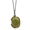 Contactos Familia CF1123B para Huawei Freebuds Pro Conexión protectora de cuero con collar Lanyard (verde)