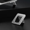 OATSBASF 03321 Portátil Invisible Altura Aumentar Soporte Desktop Plegable Almacenamiento Radiador (Plata)