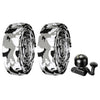 Biking West Biking YP1602782 BELCYCLE BELLS CON SUPERNOUNTING EVA BACK BACK BAND COMBINARIO CONJUNTO DE COMBINADA (BLANCO NEGRO CINTURO GRIS + BELL BELL BELL)