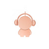 Y01 Musician Musician Car Estilo de dibujos animados U disco, capacidad: 8GB (oro rosa)