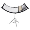 Fomito en forma de U Curved Photo Studio Placa de reflector 4 en 1 Tabla de reflexión negra de plata de oro blanco